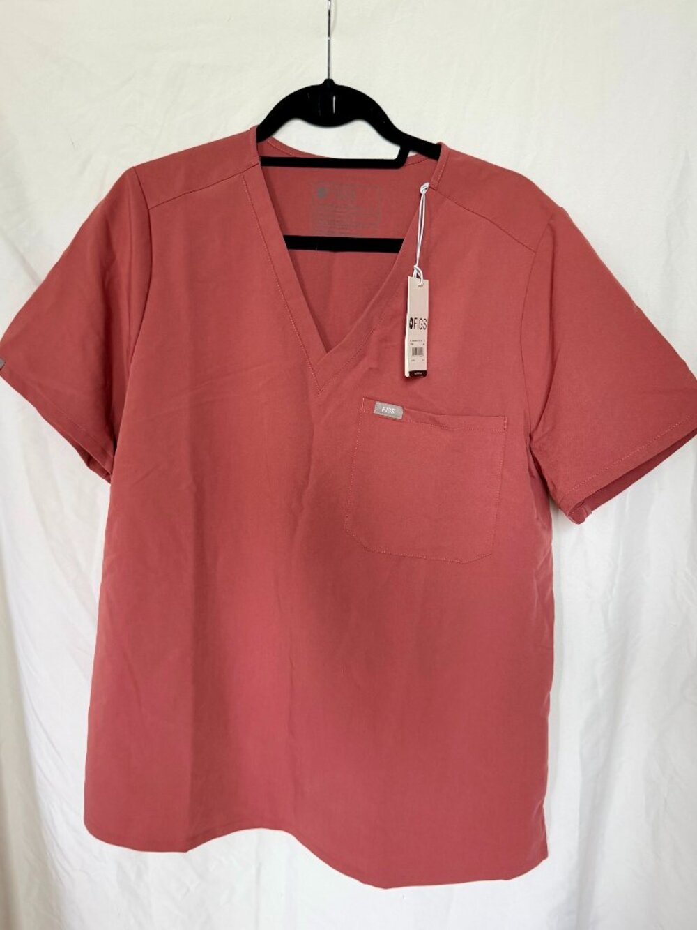 FIGS Catarina One Pocket Scrub Top XL Mauve Pink FW1000 NWT Medical Uniform